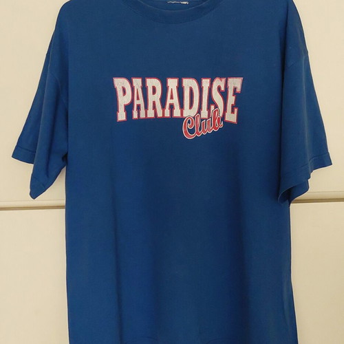 Paradise Club Vintage T-shirt XL Used Blue