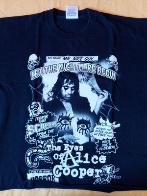Alice Cooper The Eyes Of Alice Cooper Tour T-Shirt Medium 2004 Athens