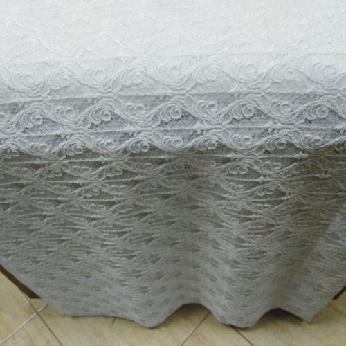 Curtain fabric lace white new, sold by the meter