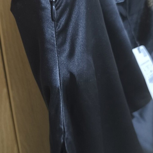Zara satin dress, black, size L