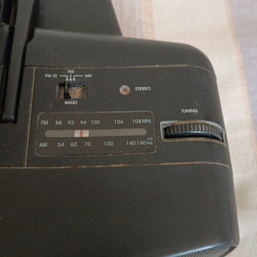 Radio cassette player CD used with battery operation and CD door issue