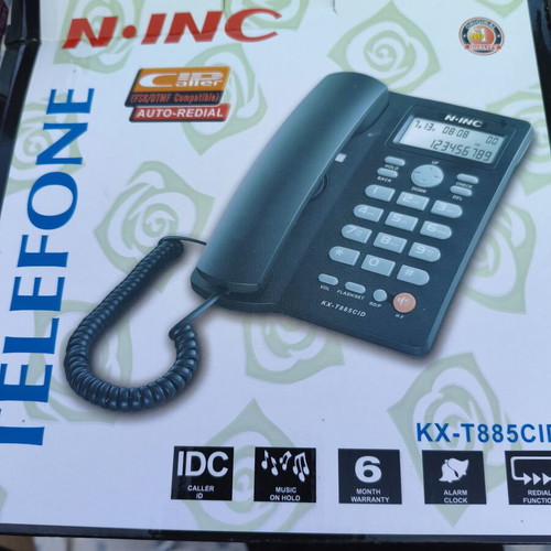 INC KX-T885CID telephone in black, new