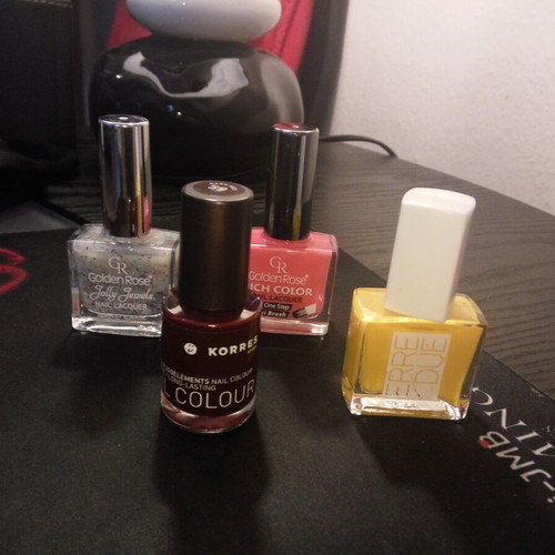 Manicure nail polishes new, all together