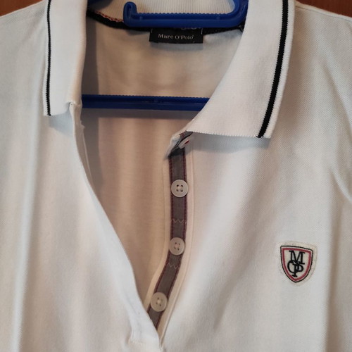 Marc O'Polo T-Shirt white new with blue details size M