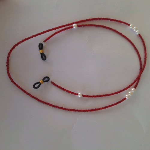 Handmade glasses chains made to order with beads and pearls 73-75cm