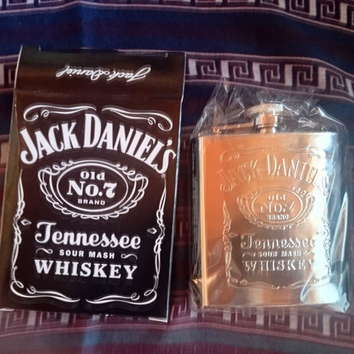Jack Daniels collectible flask new stainless steel