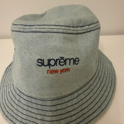 Supreme Denim Bucket Hat Light Blue M/L like new