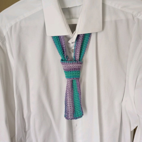 Knitted scarf-tie handmade made to order