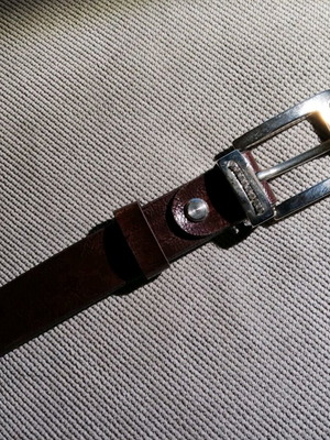 Women's belt used with rhinestones dark brown