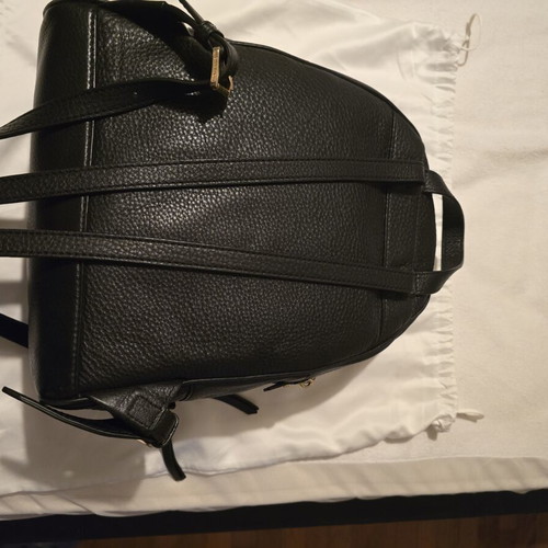 Michael Kors black backpack like new with gold details