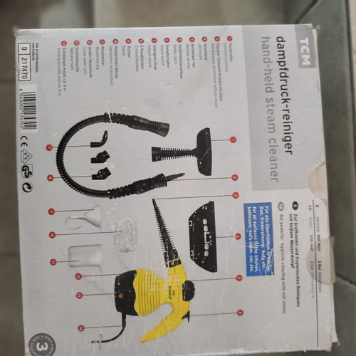 Handheld steam cleaner 900w, 3 bar used