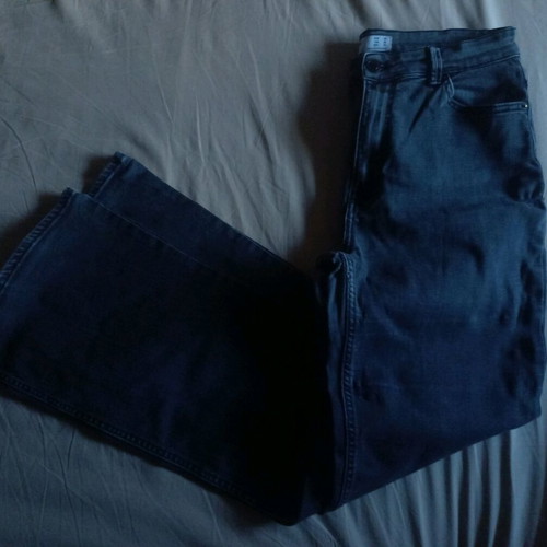 Flared pants gray like new, size L