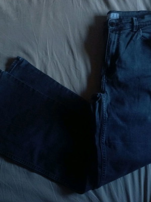 Flared pants gray like new, size L