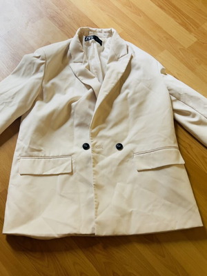 Σακάκι Zara άσπρο oversized σαν καινούργιο, μέγεθος M