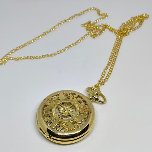 Vintage pocket watch gold color like new