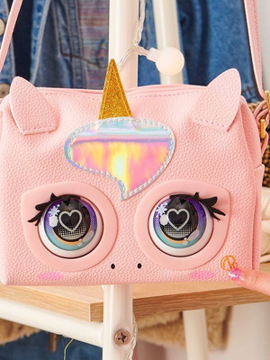 Spin Master Purse Pets διαδραστική τσάντα μονόκερος σαν καινούργια, ροζ