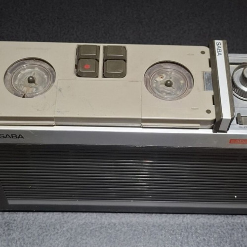 SABA Sabamobil II vintage portable radio tape recorder used