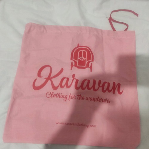 Karavan pouch case new, soft pink color