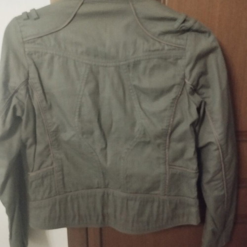 Sarah Lawrence women's khaki jacket medium used, slim fit
