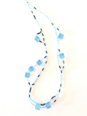 Crystal handmade choker new, length 41.5 cm