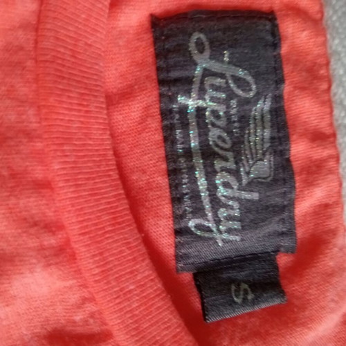 Superdry women's t-shirt small like new, orange with white