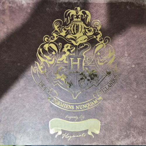 Harry Potter Keepsake Box stationery set used, includes A5 notebook and themed pens