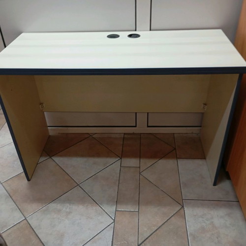 Desk used white with blue details