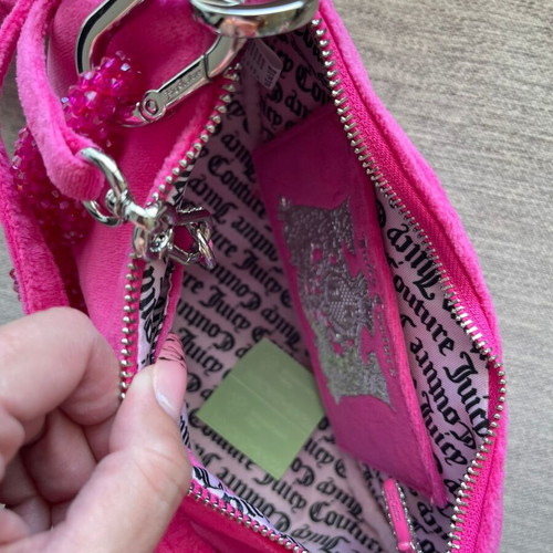 Juicy Couture Blossom chain crossbody bag like new, pink
