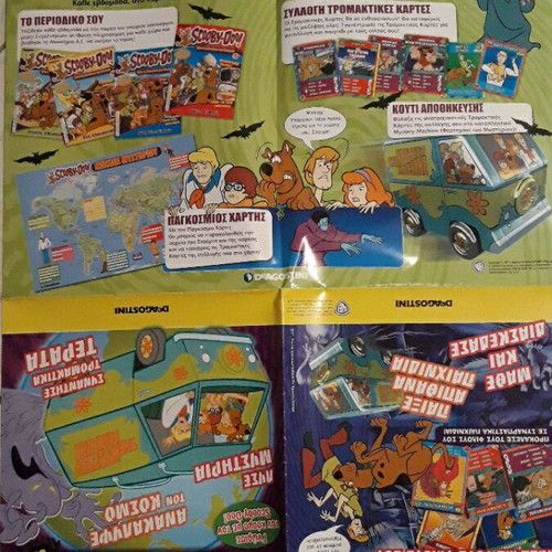 Scooby-Doo collectible poster with Mystery Machine storage box new