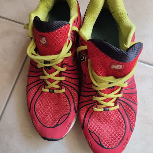 New Balance 890v3 running shoes used, size 45, black and red