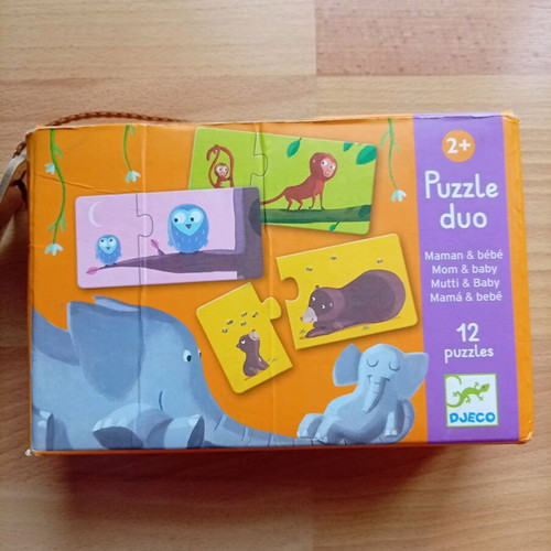 Djeco children's puzzle used, 12 pieces, age 2+