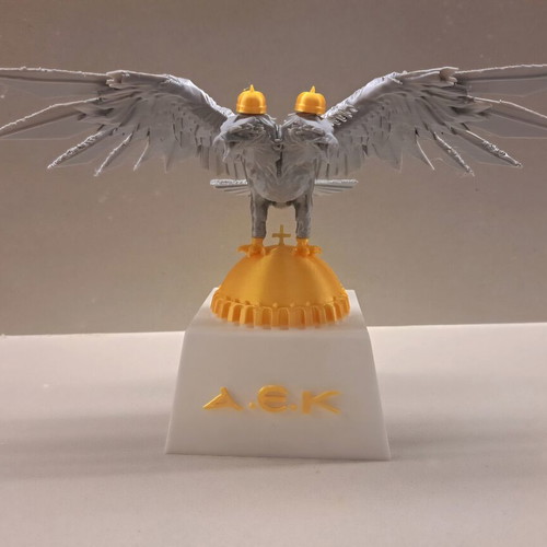Decorative AEK Double-Headed Eagle with 21 cm wingspan