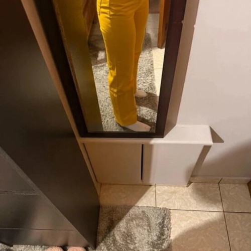 Marphils high-waisted yellow pants like new, size M