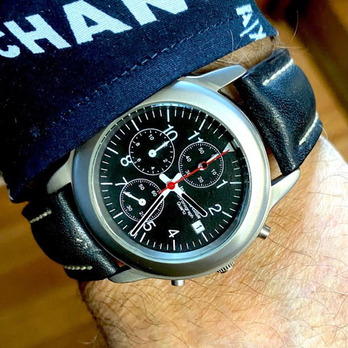 Titanium By IDEEN & DESIGN chronograph quartz Swiss made used