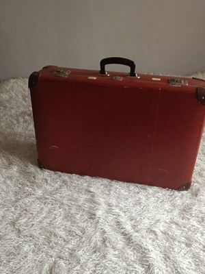 Collectible suitcase 1950 used, brown