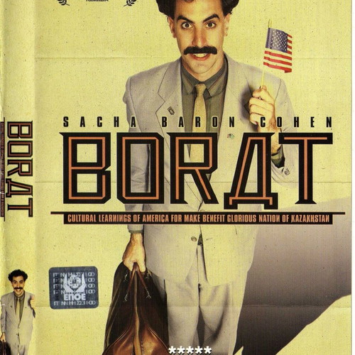 Borat DVD used, comedy with subtitles