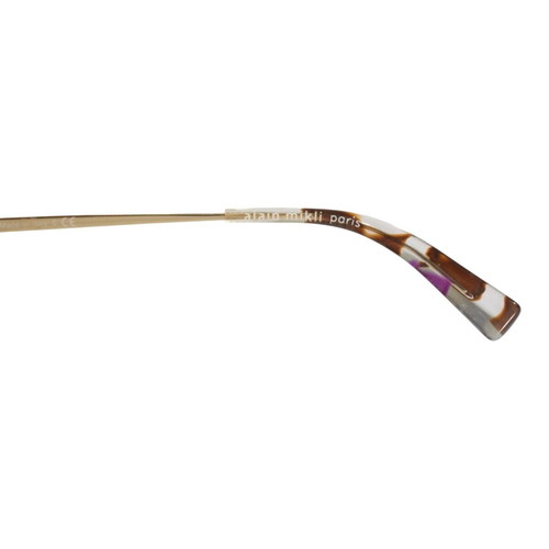 Alain Mikli Paris Fauvette round cat eye sunglasses, gold multicolor