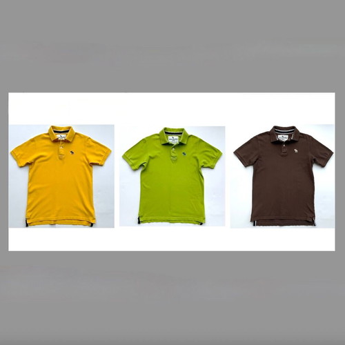 Abercrombie & Fitch Kids Polo Shirts used, set of 3, size L