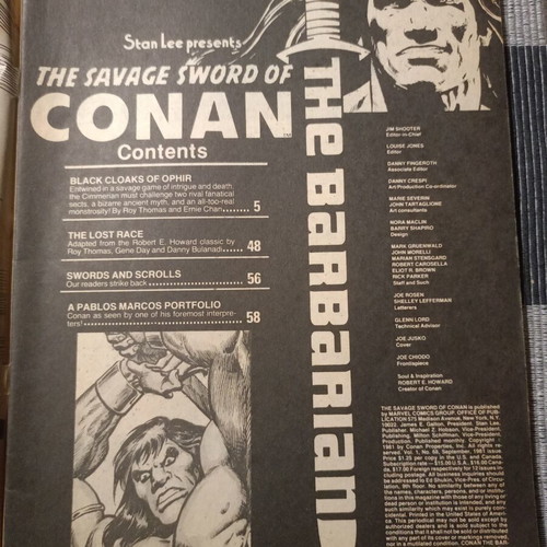 Conan The Savage Sword of Conan #68 comic book used