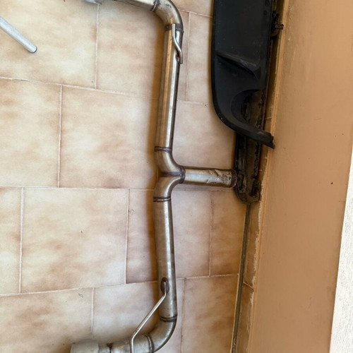 Exhaust tips and middle silencer used for Golf 6 GTI