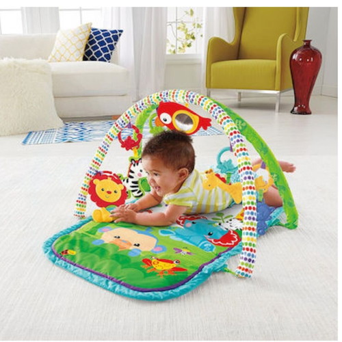 Fisher Price Baby Gym like new with washable mat and toys