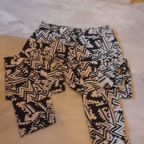 Women's lycra leggings and black Tezenis with lace like new