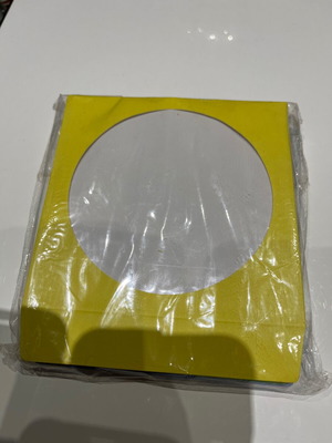 Paper CD sleeves like new, pack of 40, assorted colors