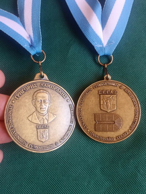 Authentic Medals Set 24th Athens Classic Marathon 2006 Alpha Bank like new