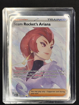 Pokemon Team Rocket's Ariana 237/182 Destined Rivals card new