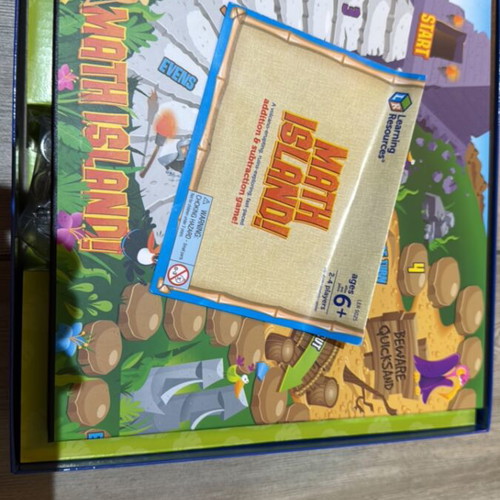 Learning Resources Math Island Educational Board Game like new for 6+