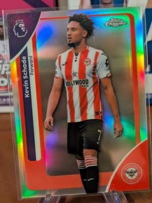 2025-26 Topps Chrome Premier League Kevin Schade Refractor κάρτα σαν καινούργιο