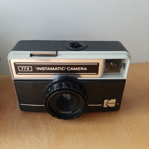 Kodak Instamatic 77X vintage analog camera used with original case