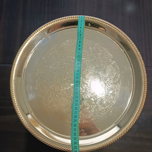 Exclusive Vintage 24K Gold Plated Tray like new, Swedish design
