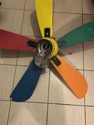 Primo multicolor fan used, very good condition